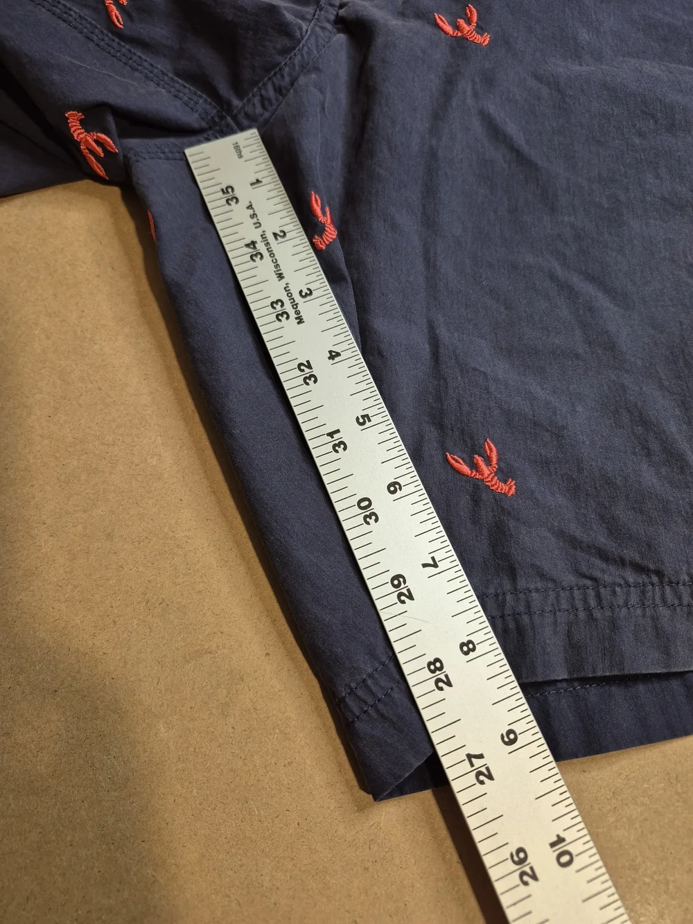 Daniel Cremieux Navy Swim Shorts with Red Embroidery 4378/5